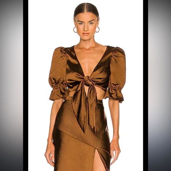 NWT LPA Revolve Candy Top in Chocolate Brown XS - Picture 12 of 12